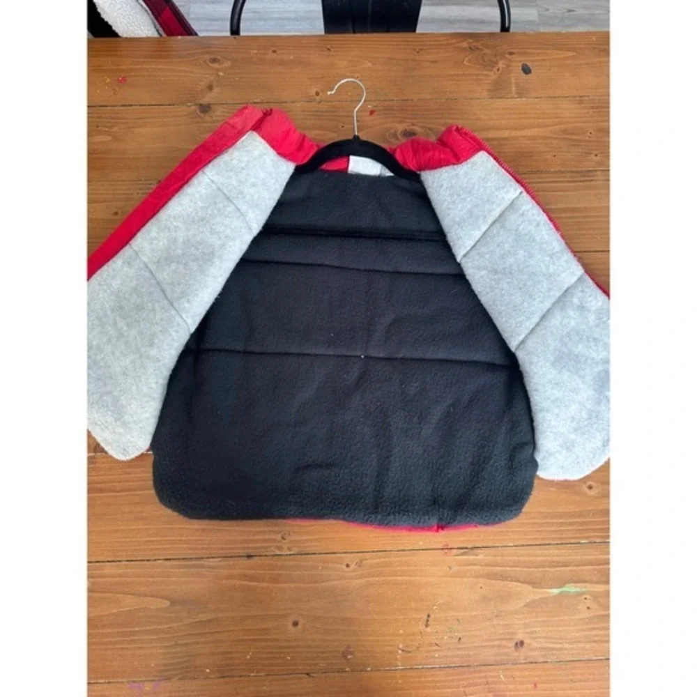 Bugle Boy Sport‎  Red Puffer Vest Fleece Lined Vintage Style Large L